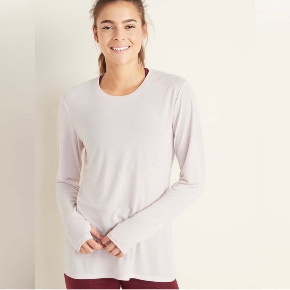 Crew-Neck Performance Tee for Women light pink